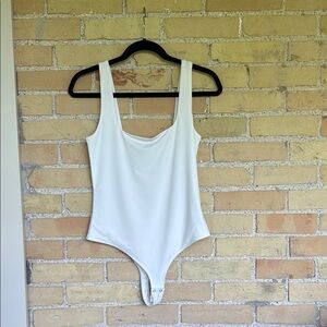 Dynamite White Tank Bodysuit